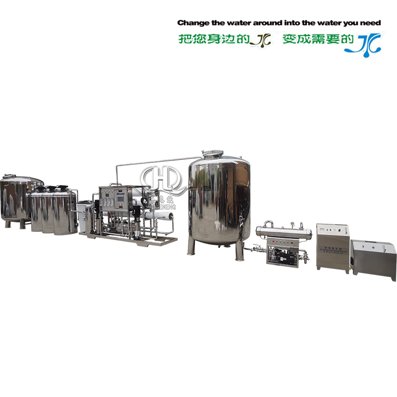 HDNRO-3000型全自動二級反滲透純化水系統帶紫外線臭氧滅菌器(人機界面)